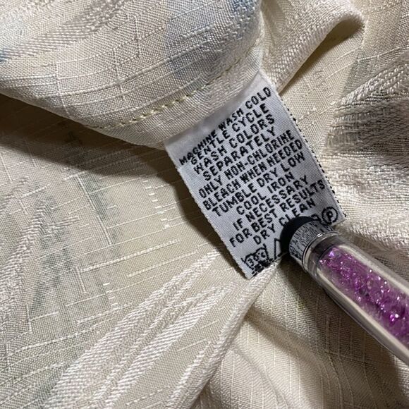 Tommy Bahama Yellow Palm Leaves Hibiscus‎ Flowers Hawaiian Silk Shirt Size XL - Picture 10 of 11